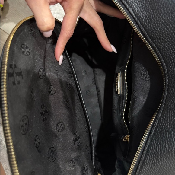 Tory Burch Black Leather Backpack